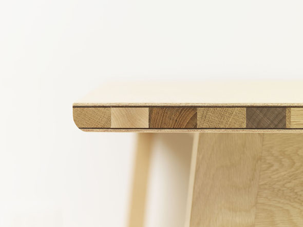 FLANGE plywood BENCH-01 / フランジ プライウッド ベンチ 01 （チェア・椅子 > ダイニングベンチ） 4
