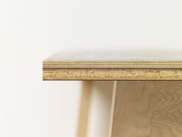 FLANGE plywood BENCH-01 / フランジ プライウッド ベンチ 01 （チェア・椅子 > ダイニングベンチ） 3
