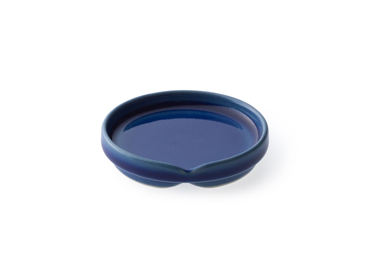 HASU AZURE CRACKLE Plate S / ハス 瑠璃貫入 小皿 （食器・テーブルウェア > 皿・プレート） 1
