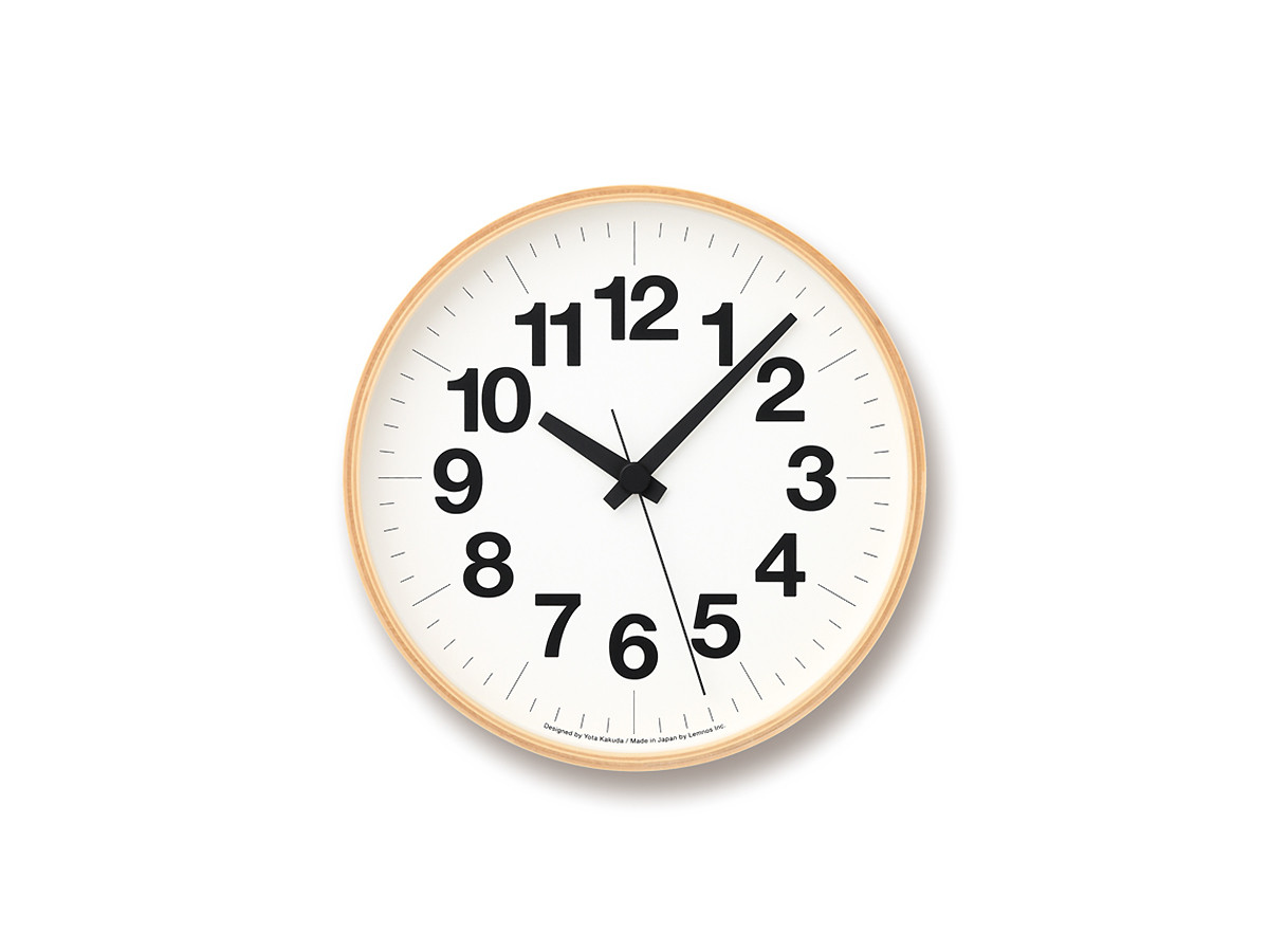 Lemnos Numbers clock / レムノス ナンバーの時計 直径25.4cm （時計 > 壁掛け時計） 1