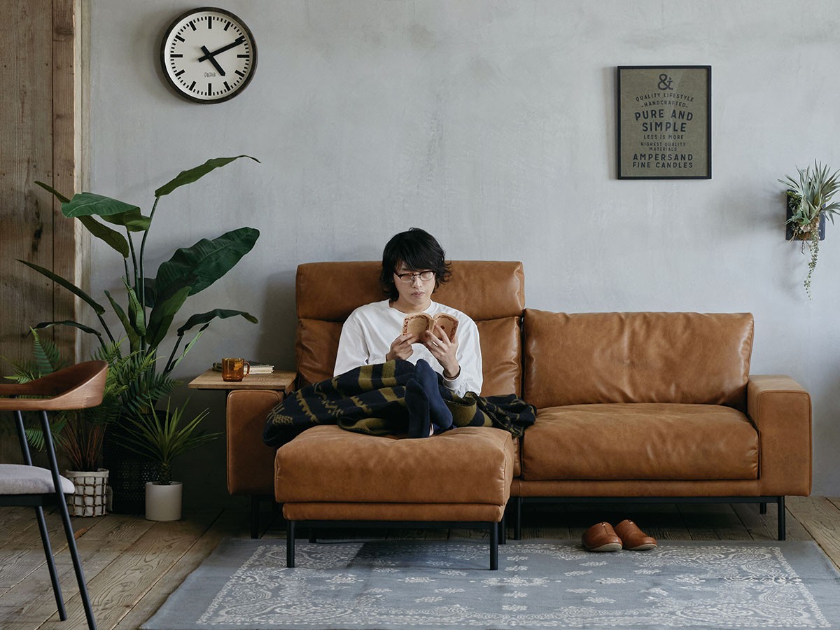 男女兼用 PLUTO SOFA プルート 2.5人掛けソファ ヘッドレスト１つ付き