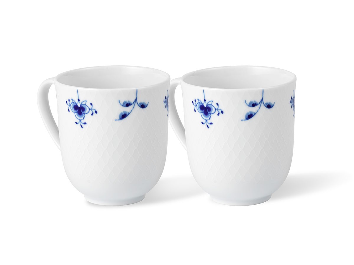 Royal Copenhagen Blue Palmette Blossom Mug Pair / ロイヤル コペンハーゲン ブルーパルメッテ ブロッサム マグ ペア （食器・テーブルウェア > マグカップ） 2