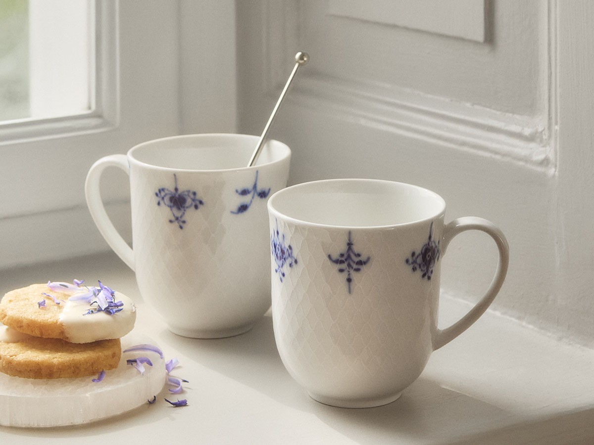Royal Copenhagen Blue Palmette Blossom Mug Pair / ロイヤル コペンハーゲン ブルーパルメッテ ブロッサム マグ ペア （食器・テーブルウェア > マグカップ） 3