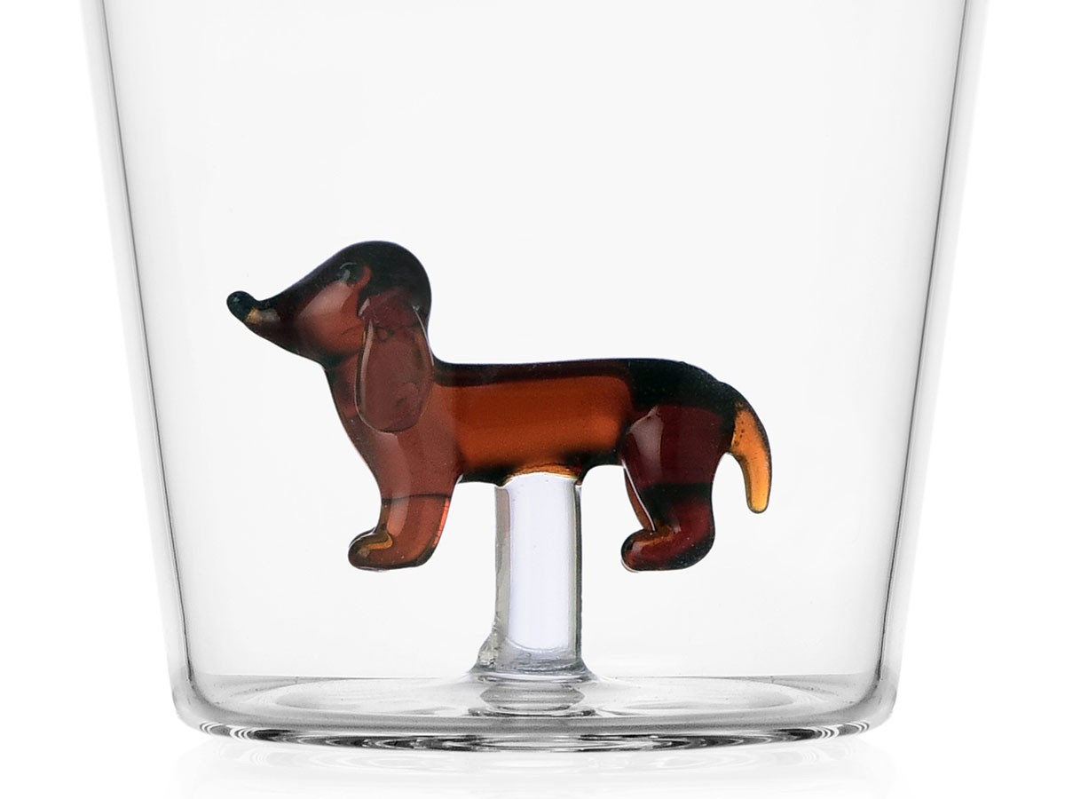 ICHENDORF MILANO Dogs Tumbler 
Bassotto / イッケンドルフ・ミラノ ドッグス タンブラー 
ダックスフンド 350ml （食器・テーブルウェア > タンブラー・グラス） 2