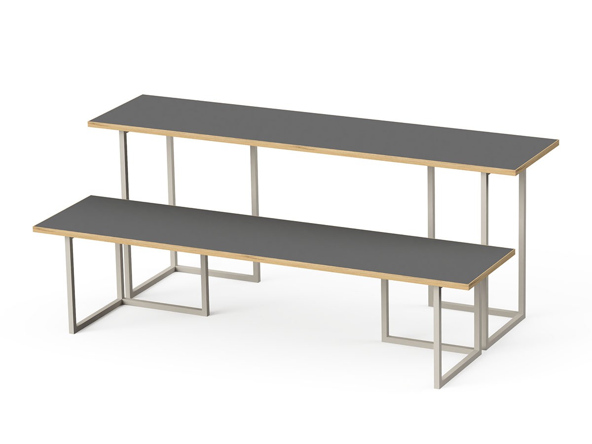 stiiilll Table Set / スティール テーブルセット
メラミンウッド天板 ハーフ + スチール脚 M （デスク・机 > デスク・パソコンデスク・袖机） 26