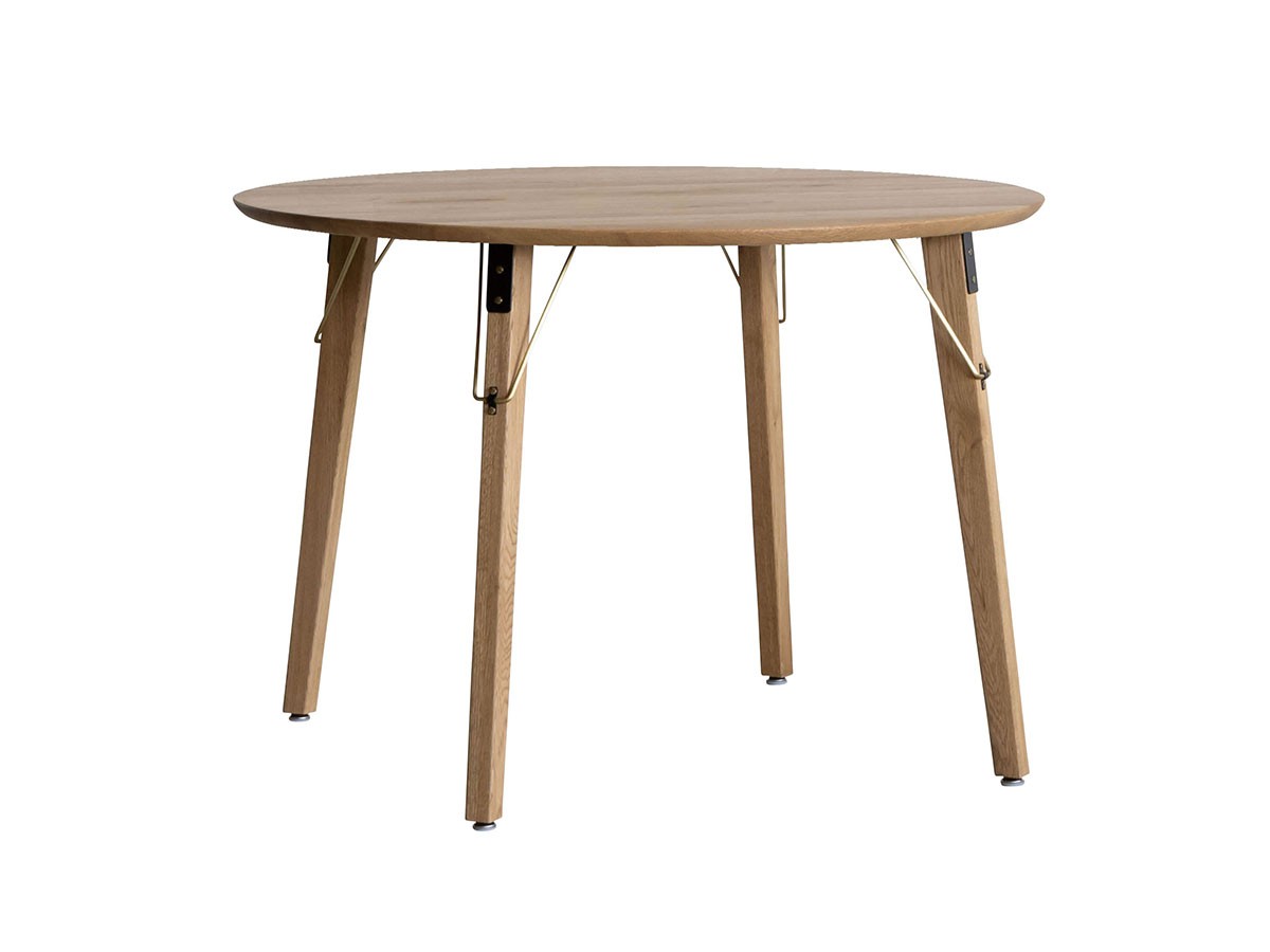 Easy Life MEATH DINING TABLE / イージーライフ ミース ダイニングテーブル
ラウンド天板（直径110cm）+ No.3脚（ブラス脚） （テーブル > ダイニングテーブル） 1