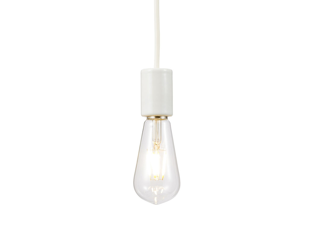 Ceramic socket + LED bulb / 陶製ソケット + LED電球（エジソン球） （ライト・照明 > ペンダントライト） 2