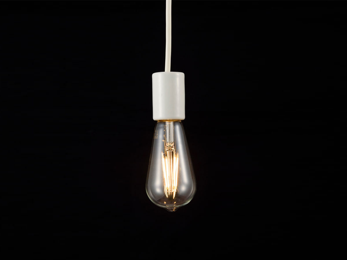 Ceramic socket + LED bulb / 陶製ソケット + LED電球（エジソン球） （ライト・照明 > ペンダントライト） 5