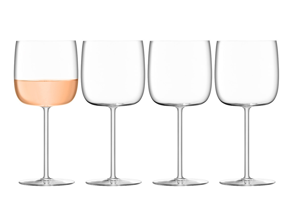 LSA International BOROUGH WINE GLASS SET4 / エルエスエー インターナショナル ボロー ワイングラス 高さ19.5cm 4脚セット （食器・テーブルウェア > ワイングラス・シャンパングラス） 1