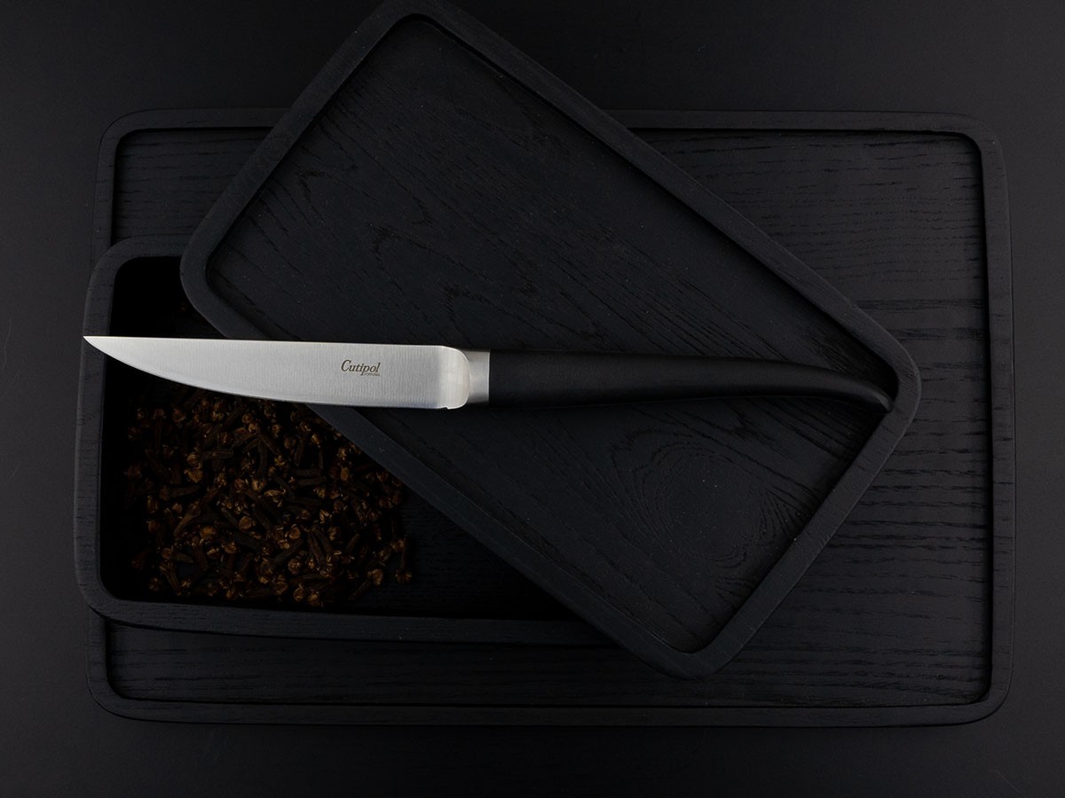 Cutipol RIB Steak Knife / クチポール リブ ステーキナイフ 2本セット（ブラック × シルバー） （食器・テーブルウェア > カトラリー） 6